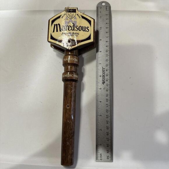 Maredsous Other - Maredsous Tradition Benedictine Brune Beer Tap Handle Beligium